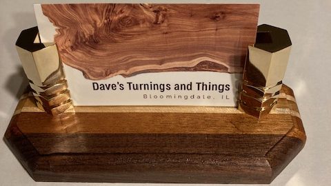 Handcrafted Wooden Base Business Card Holder – Elevate Your&nbsp;Image